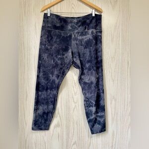 Lululemon Women's Align HR 28" Pant Diamond Dye Lunar Rock Navy Size 16 EUC